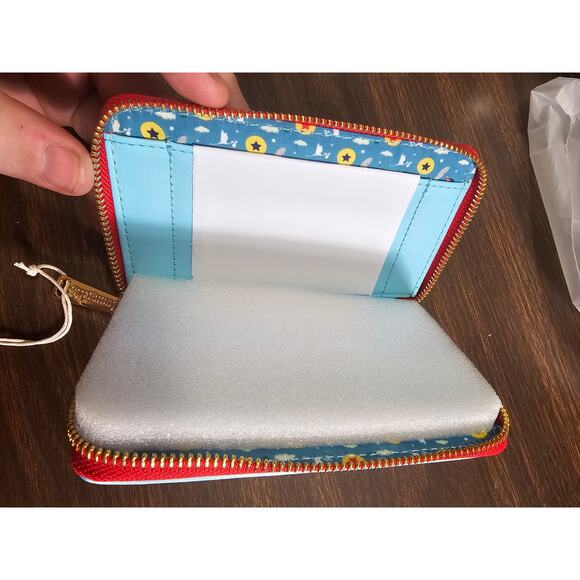 LOUNGEFLY DISNEY DUMBO BOOK SERIES ZIP AROUND WALLET Multicolor - Picture 5 of 5